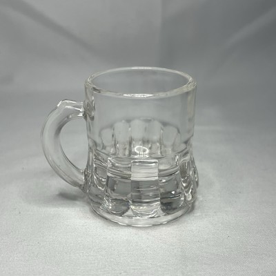 Vintage Federal Beer Mug Shaped Shot Glass with  F  Shield Mark. 1-7/8  tall.