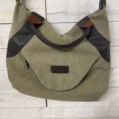 Threaded Pear Everyday Canvas Tote Bag Khaki Brown Fast Shipping