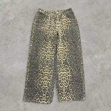 Leopard Print Wide Leg Pants Women s Large Animal Print Streetwear Trousers
