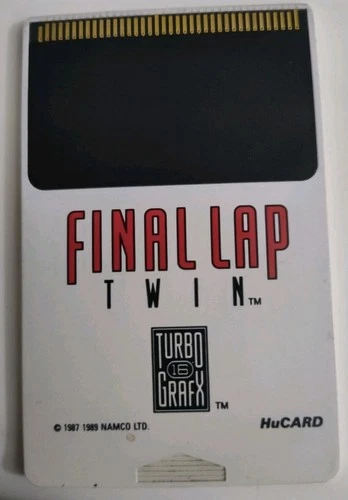 Final Lap Twin (TurboGrafx-16, 1989) Authentic Cart Only Free Shipping
