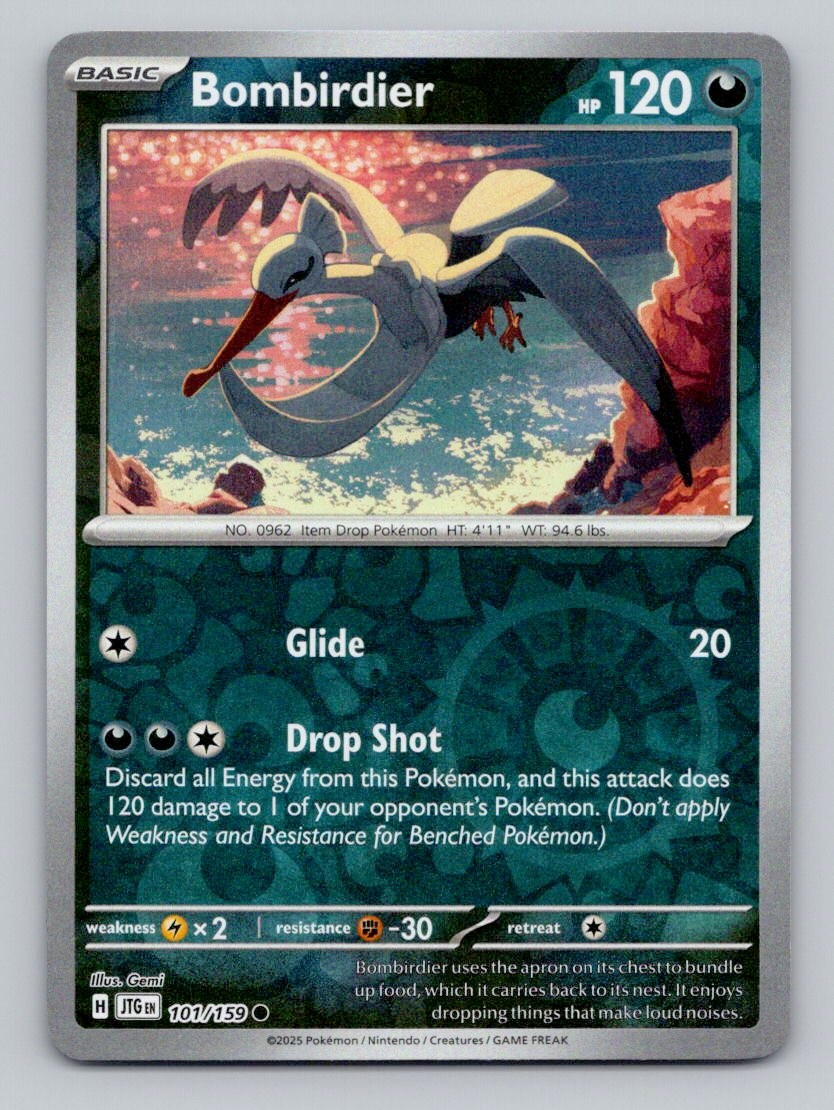 Reverse Holo Bombirdier 101/159 Common Journey Together Pokemon