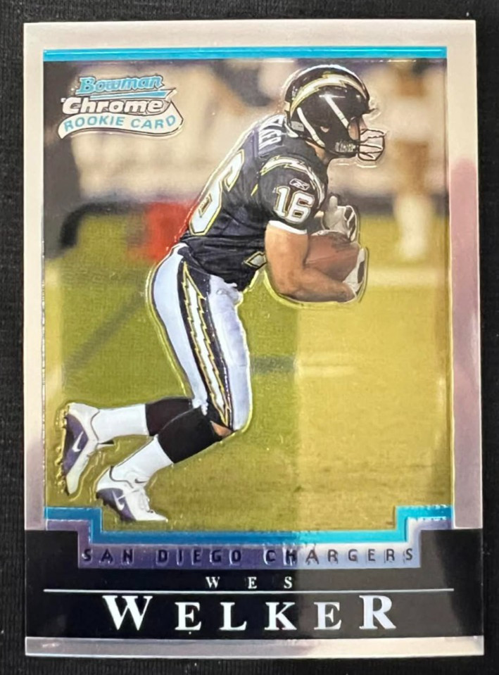 Wes Welker Bowman Chrome #179 Base