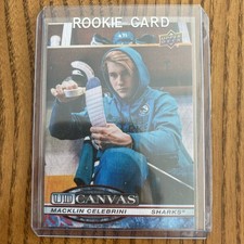 2025-26 Upper Deck Series 2 UD Canvas #C-124 Macklin Celebrini