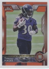 2015 Topps Chrome Rookies Orange Refractor Terrence Magee #128 0w8