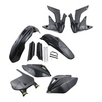 Cycra Powerflow-Karosserie-Kit Plastic Kit Pf CRF250 Bk