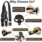 Hunting Multi Mission Sling Quick Detach QD 1 2 Point with D Ring & Mount Kit