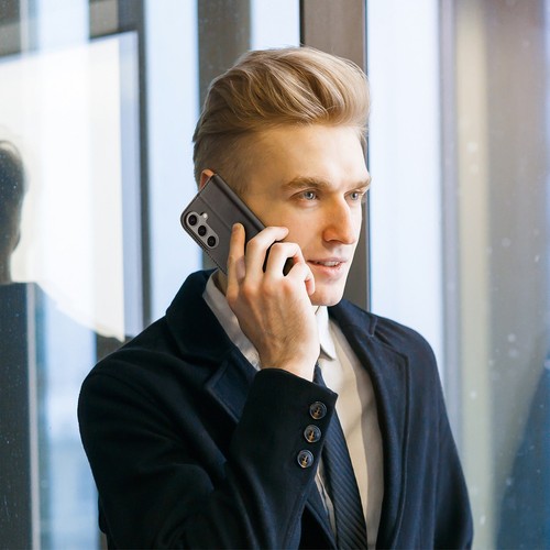 Etui Dux Ducis Hivo z klapką i blokadą RFID do Samsung Galaxy S24 - czarne - Zdjęcie 8 z 12