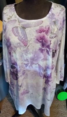 Beautiful Cal Style Blouse Size Lg Armpits 24 In Shoulder Down 30 In Bottom...