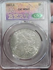 1883-O Morgan Silver Dollar CAC MS63 Bert Label