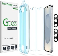 2+2 Pack Auto-Alignment OneTouch Screen Protector for Samsung Galaxy S25+ Plus,