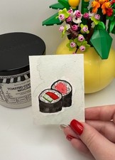 ACEO Original Art Card LKZArtCreations Watercolor Food Sushi Roll Painting