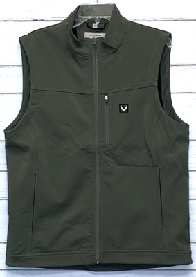 Buckhorn River Men's Vest Jacket Green Size Large Zipper