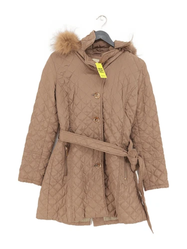 Cappotto donna Michael Kors S marrone 100% poliestere trapuntato