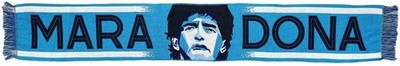 MARADONA Diego El Pibe de Oro Offizieller Fußballschal 140 cm JACQUARD