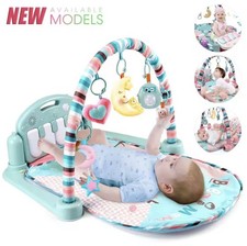 Baby Play Gym Music Mat with Piano  Newborn Activity Center  Tummy Time Crawli