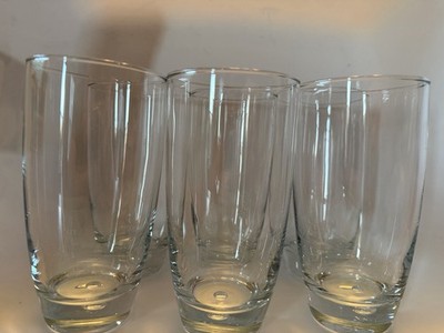 Set of 6 Pasabahce Centra Bubble in Base Glasses Tumblers 6 
