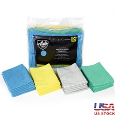 12" X 16" 100 Count Microfiber Towels Auto Drive Windows Multipurpose Reusable