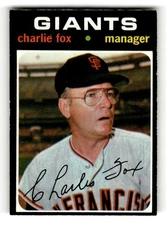 1971 O-Pee-Chee San Francisco Giants Charlie Fox #517 EX EXMT