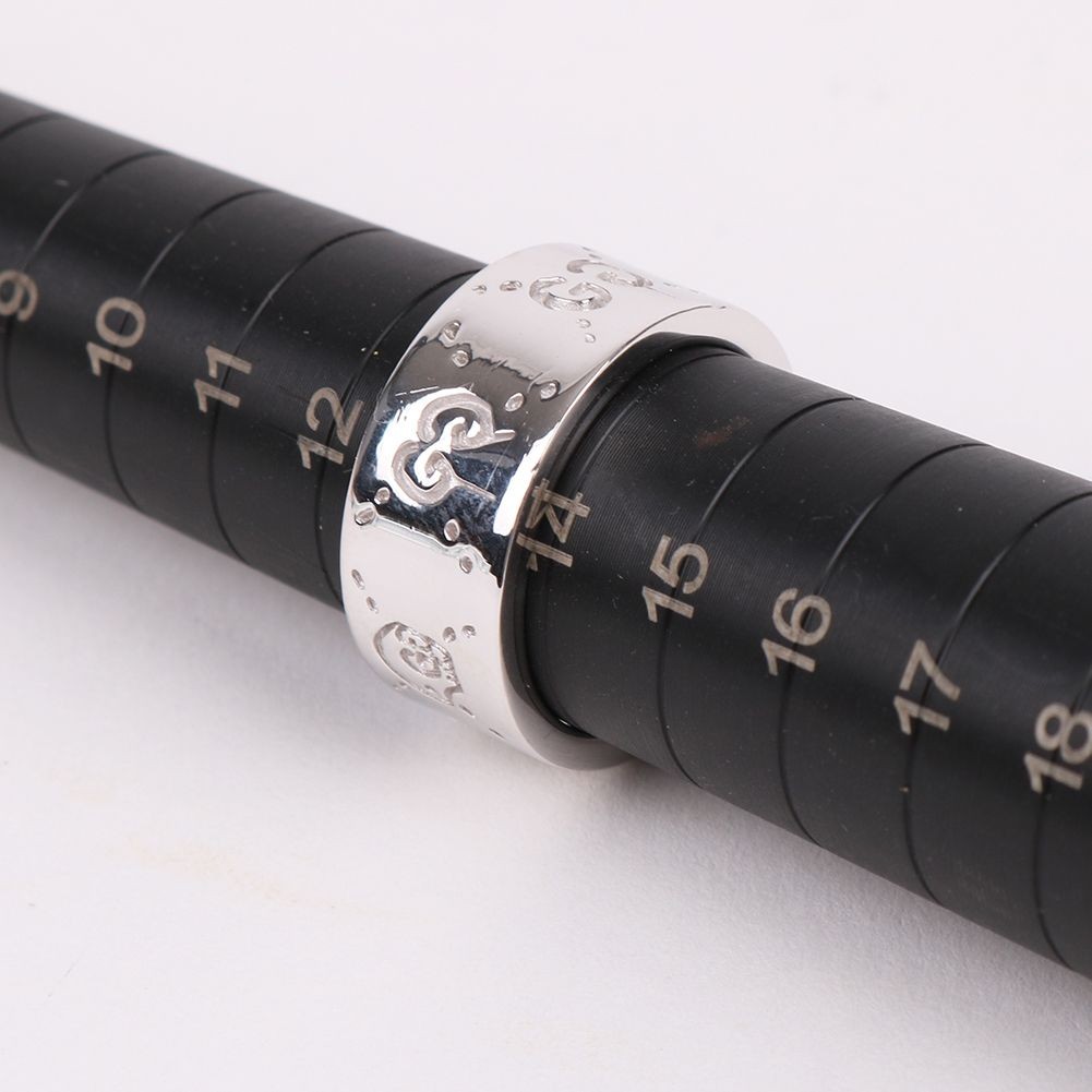 Gucci GG Pattern Ghost 9mm Ring 14 144588726 - image 8