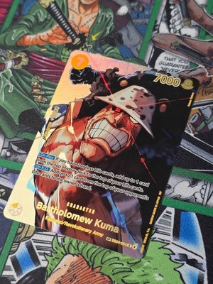 One Piece TCG Bartholomew Kuma EB04-054 Special Parallel (SP) aus OP16 Englisch