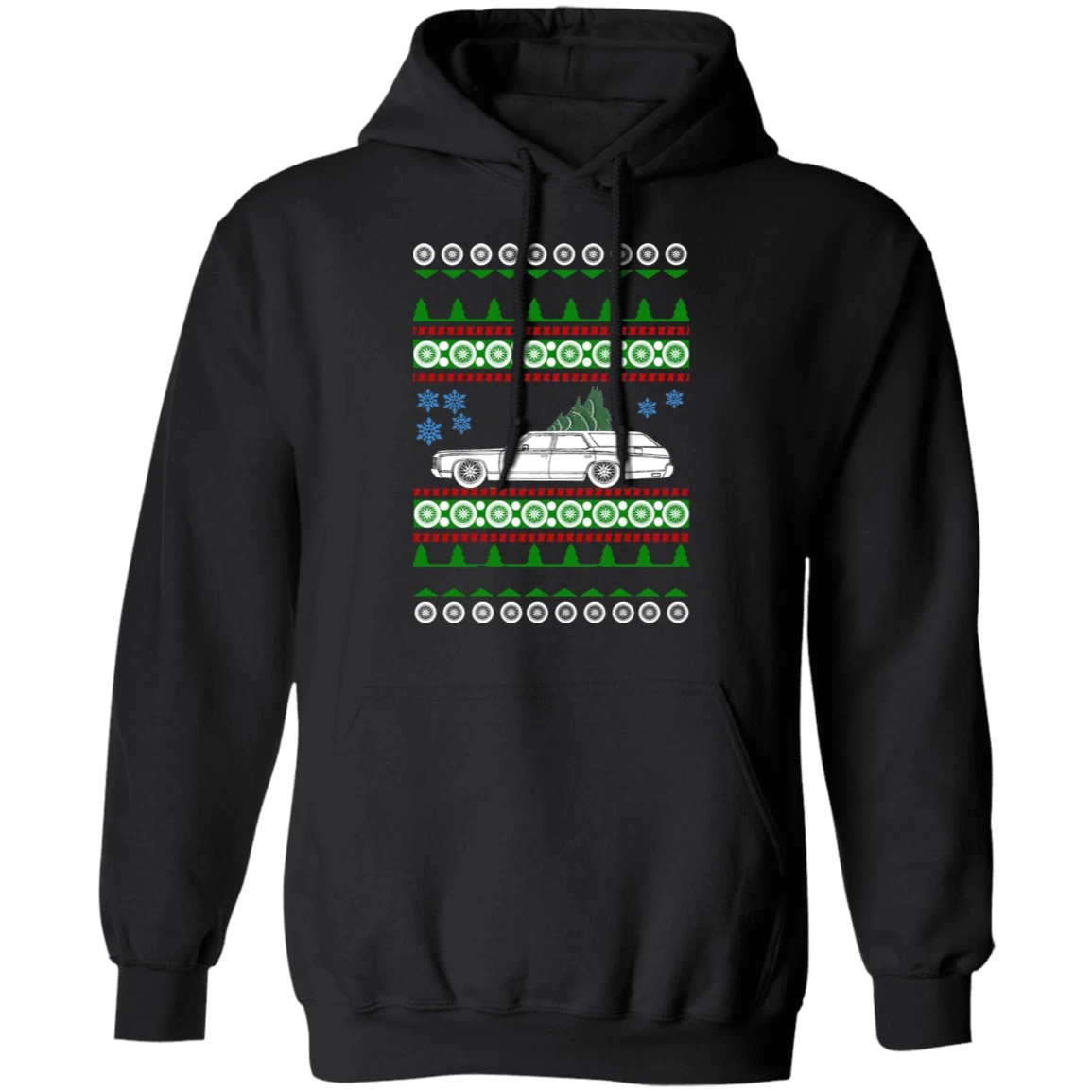Chevy Kingswood Wagon Hoodie ugly christmas sweater