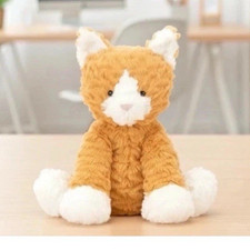Jellycat Bashful Kitten Plush Soft Toy Orange & White Small 15-35cm