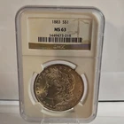 1883 $1 Morgan Silver Dollar Philadelphia NGC MS63 Cert #3449473-018