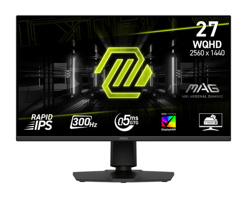 MSI MAG 275QPF X30 27" WQHD Flat Rapid IPS Gaming Monitor, 300Hz/0.5ms HDR400