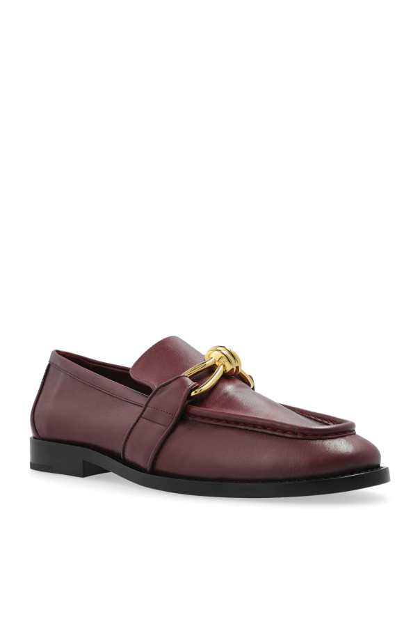 Bottega Veneta - Women - Leather shoes - Burgundy thumbnail 4
