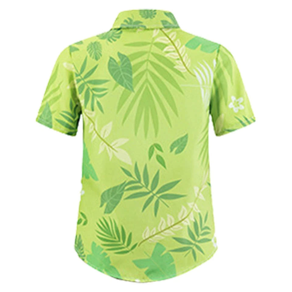 Zoo Fox Nick Wilde Cosplay Costume Uniform Shirt Tops Halloween Book Week Green - Image 3 of 4