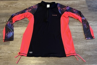OLAIAN DECATHLON WOMENS L/S RASHGUARD EUC UPF 50+ UV SIZE L