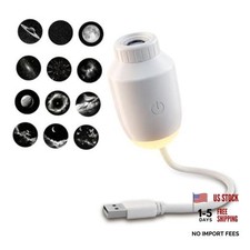 2-in-1 Galaxy Projector Night Light with 12 Projection Films
