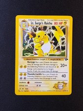 Lt. Surge's Raichu Holo Rare Gym Challenge 11/132 WOTC Vintage on eBay