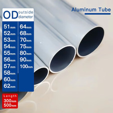 Aluminium Tube Od51-100Mm Length300Mm 500Mm round Aluminum Alloy Pipe Straight