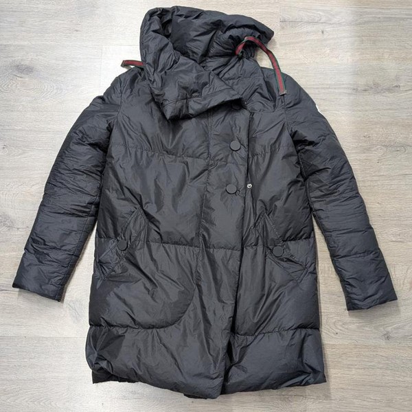 Women Moncler Coat Black Synthetic XS-S
