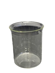 Quality Lab Flared Top 900mL Clear Glass Disintegration Beaker GLA900-DB B