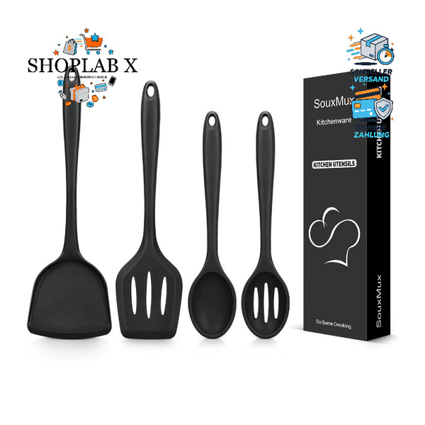Silikon-KüChenutensilien-Set 4-Teilig, HochhitzebestäNdig, Bpa-Frei-image