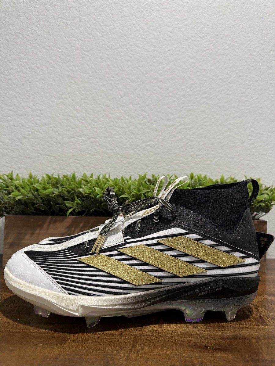 adidas Adizero Edge+ Cleats 'Core Black/Gold Metallic JQ7464 Men's