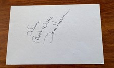 WRTIER COLUMNIST SIDNEY SKOLSKY SIGNED AUTOGRAPHED PAPER EX CONDITION