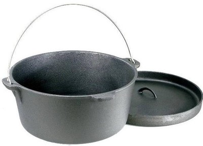 Stansport 16032 Gusseisen Dutch Oven Ohne Beine 8 Quart