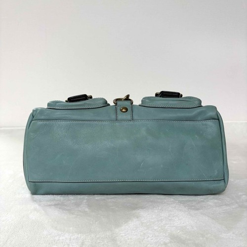 Coach 65th Anniversary Legacy Pocket Flap Satchel Handbag Mint Green Purse Y2K - Picture 7 of 10