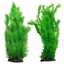 Aquarium Plants Plastic Realistic Tall Fish Tank Plant Decorations Seaweed Fi...