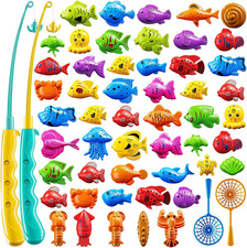 Magnet Fishing Game for Kids 3-5 4-8 - Fish Toys for Kids 3-5, Bathtub Floating