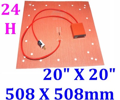 Creality CR-10 S5 20'' X 20'' 1300W Heated Bed Built Plage Heating Pad 24 Holes 
