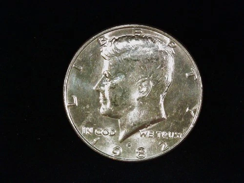 1982-D Kennedy Half Dollar AU++ (1). Free Shipping!