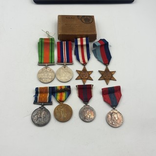 WW1 WW2 British Medals Job Lot inc Cpl W Norris RE & QEII Coronation