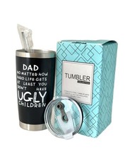 Funny Dad Tumbler 20oz Black Stainless Steel Insulated Mug Gift Father s Day
