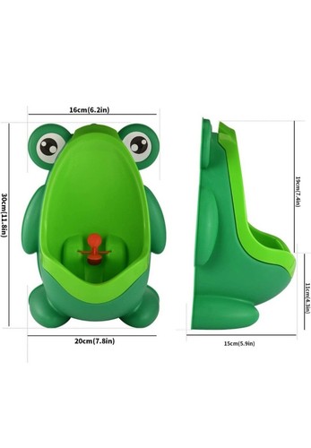 Cute Frog Standing Potty Training Urinal for Boys Toilet with Funny Aiming Targe - Picture 5 of 7