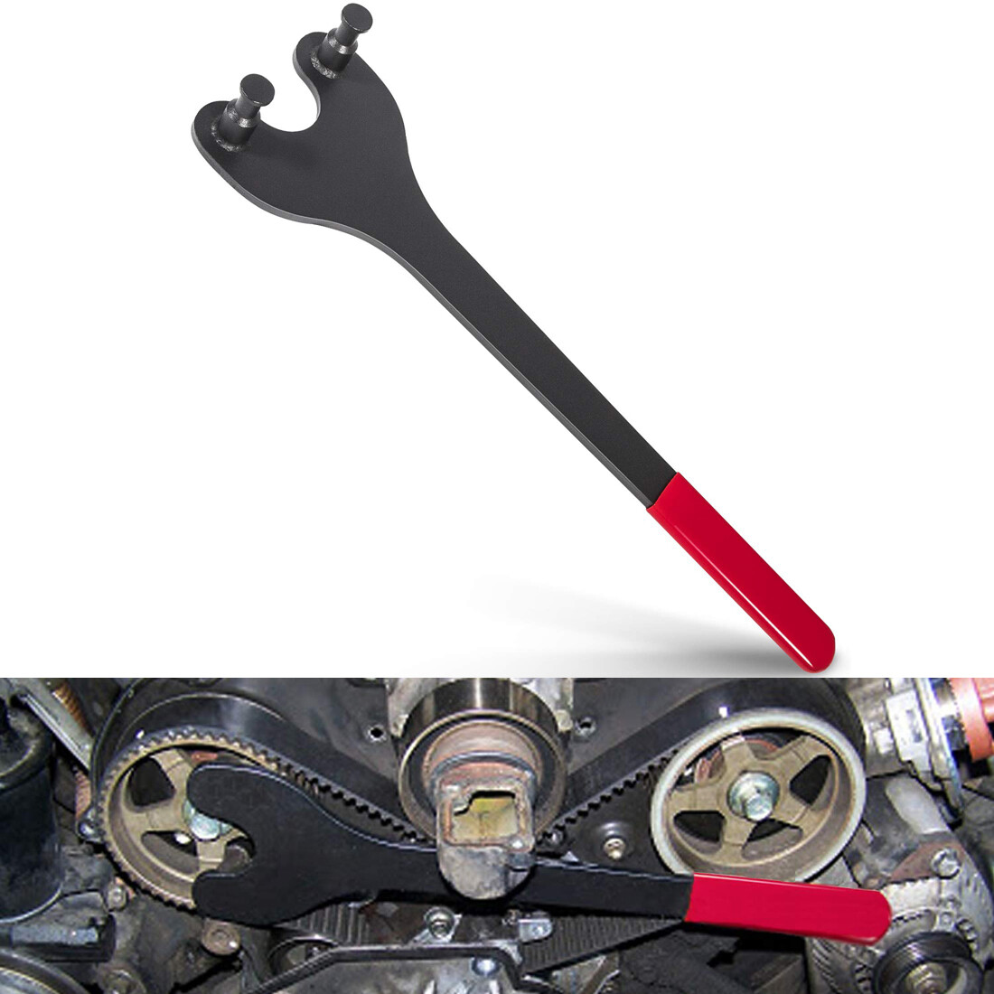 Kujunpao Cam Pulley Holder Tool – Compatible With Nissan, Toyota, Camry, Maxima, V6 Engines - View #3