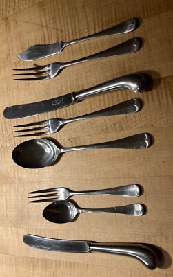 Top Preis Georg Butler Queen Anne Sheffield Edelstahl-Besteck 6 Pers 48 Teile